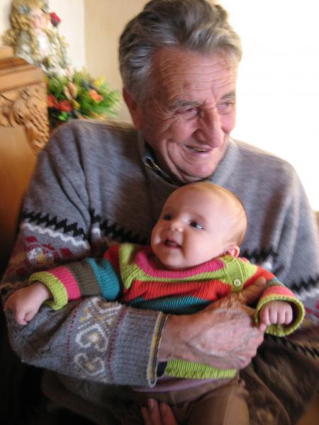 Dans les bras de mon arri�re grand p�re