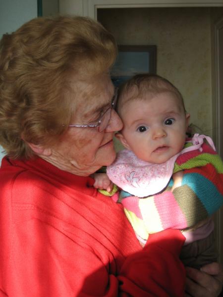 Dans les bras de mon arri�re grand m�re