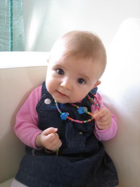 Collier de perles color�es