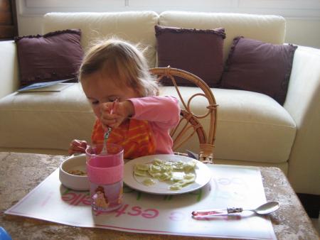 Le souper sur la petite table